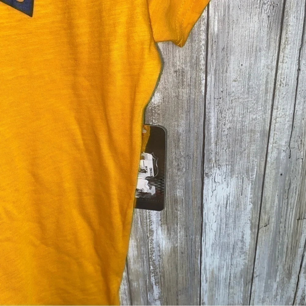 NHL Nashville Predators Women’s Large Yellow Graphic Tee Hockey Shirt NWT - Picture 4 of 6